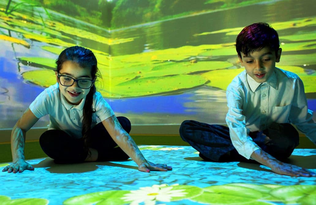 Children Playing Motion Interactive Sensory Projector