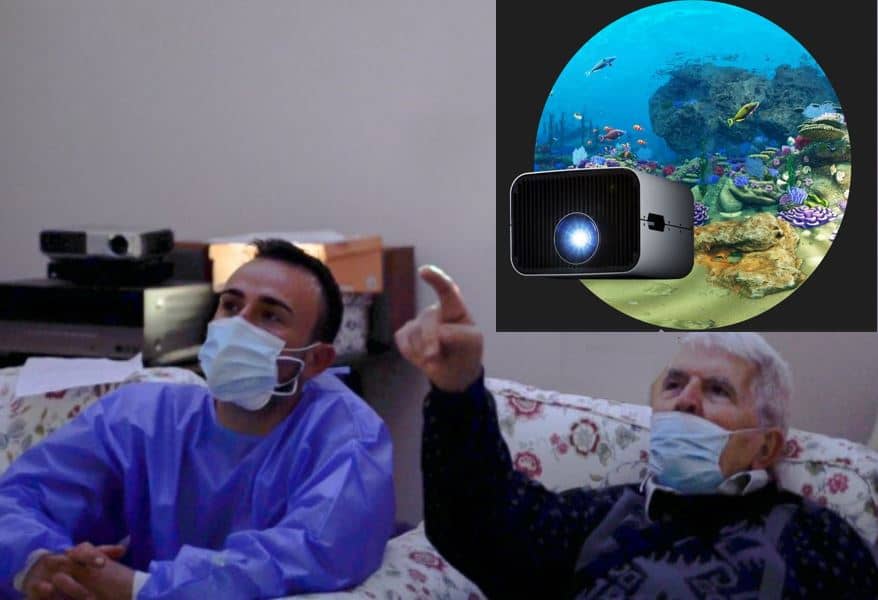 Immersive Virtual Reality Projection for Seniors Health Care