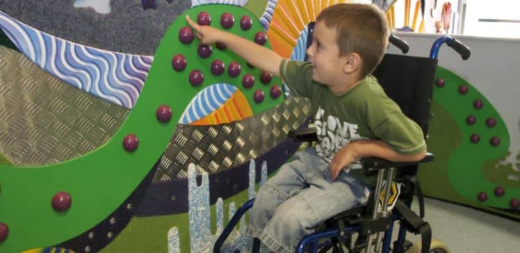 Special Needs children benefit from sensory wall murals