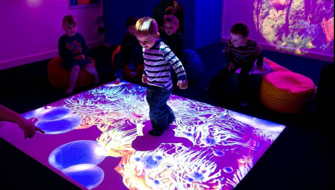 Children playing in sensory room