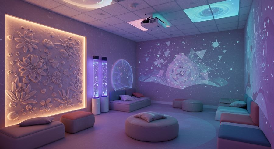 Therapeutic sensory room for calming