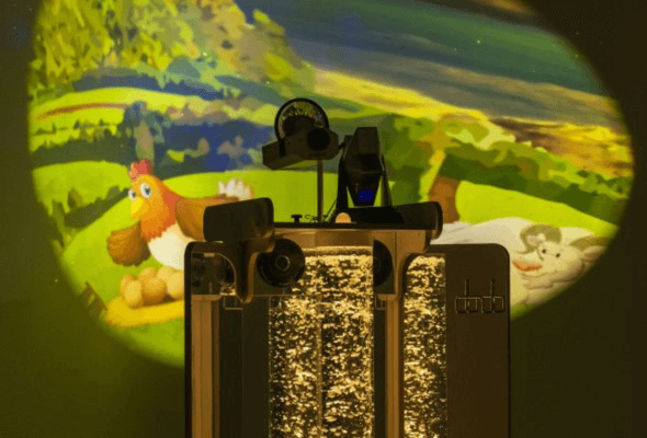 sensory cart with projection