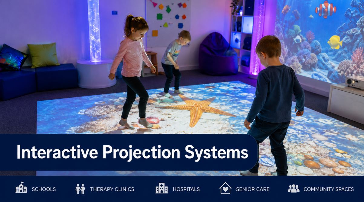 Interactive Projection Systems for Sensory Spaces