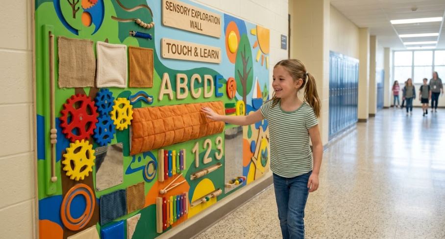 Tactile Wall Mural for Schools